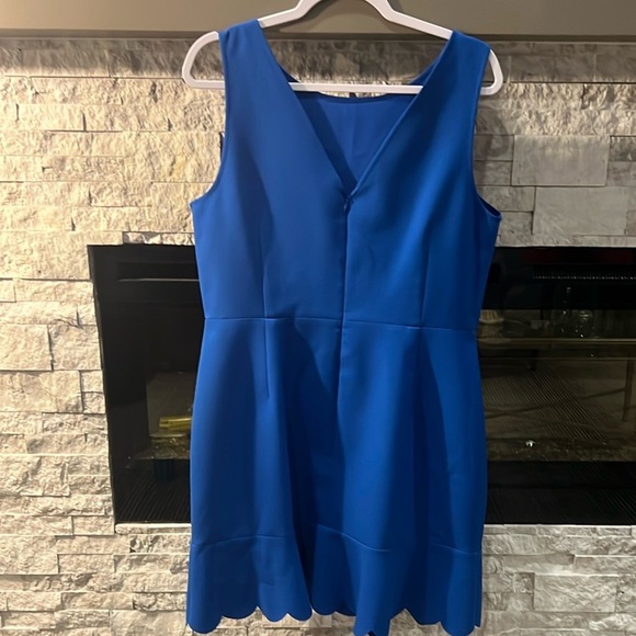 J. Crew Blue Sheath Mini cocktail Dress size 14 - Picture 6 of 10